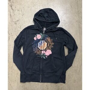 Vintage LUCKY BRAND Rare Y2K 00 Japanese Asian Theme Hoodie‎ size M Rn 80318